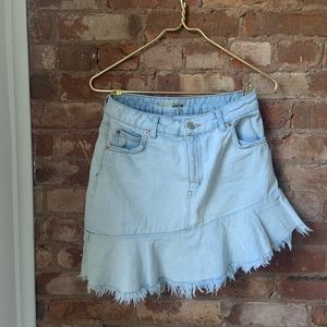 MOJO asymmetrical denim skirt. Size 6